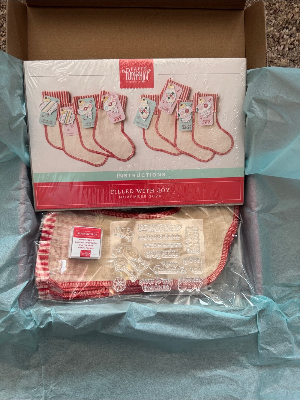 Stampin' Up! Filled With Joy Craft Kit in Pink and Cream